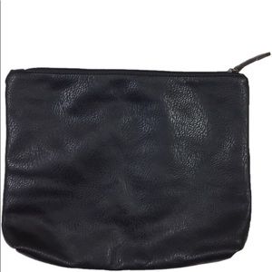 Free People Large Black Vegan Leather Purse Bag